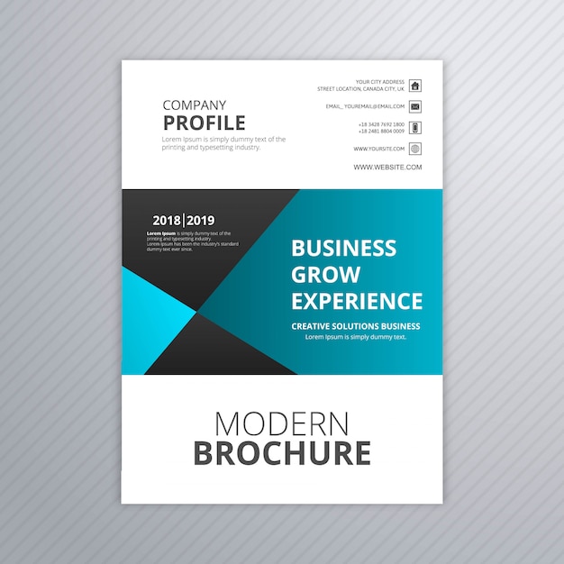 Free Vector | Business brochure creative template design vector