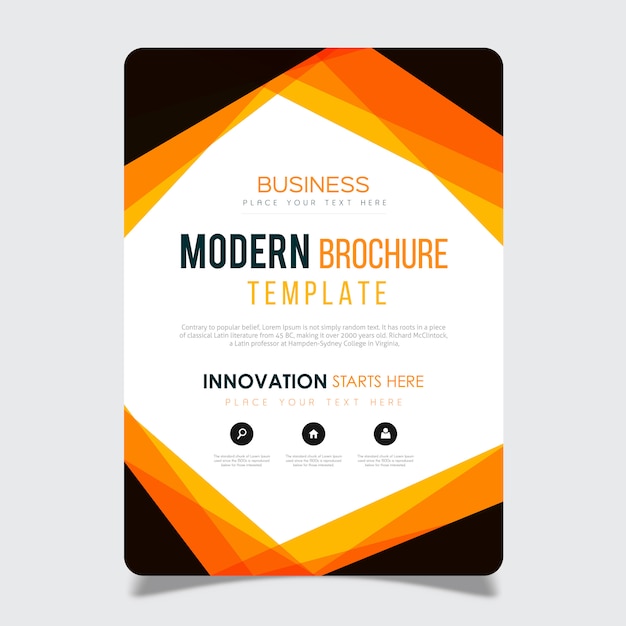  Business brochure template design Premium Vector