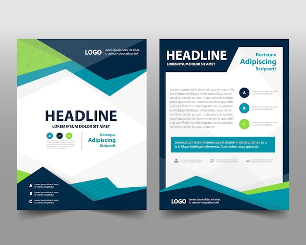 Download Free Vector | Business brochure template with space for text