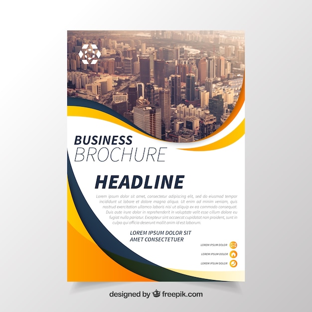 Business brochure with elegant style Vector | Free Download