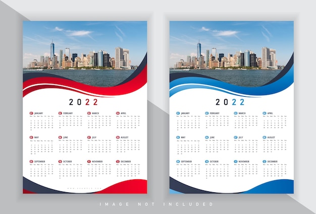 Premium Vector | Business calendar template 2022 premium vector