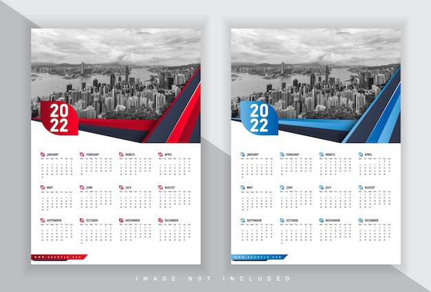 Premium Vector | Business calendar template 2022 premium vector