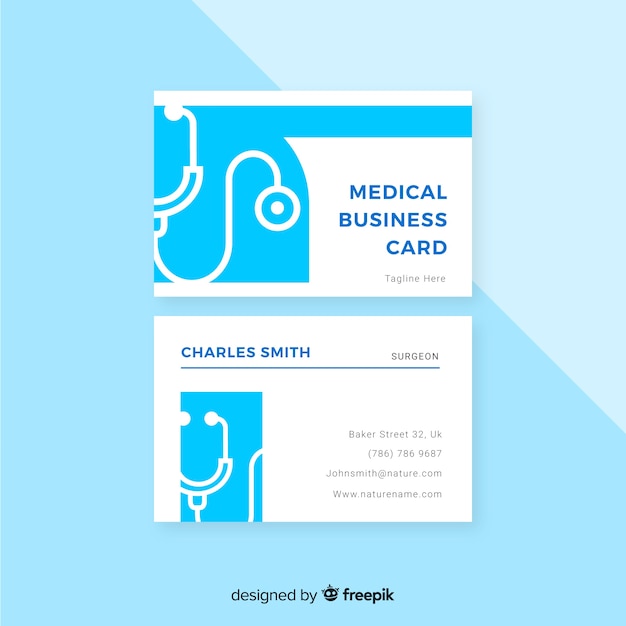 Download Free Business Card For Hospital Or Doctor Free Vector Use our free logo maker to create a logo and build your brand. Put your logo on business cards, promotional products, or your website for brand visibility.