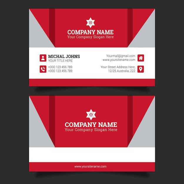 Download Red And White Triangle Logo Company Name PSD - Free PSD Mockup Templates
