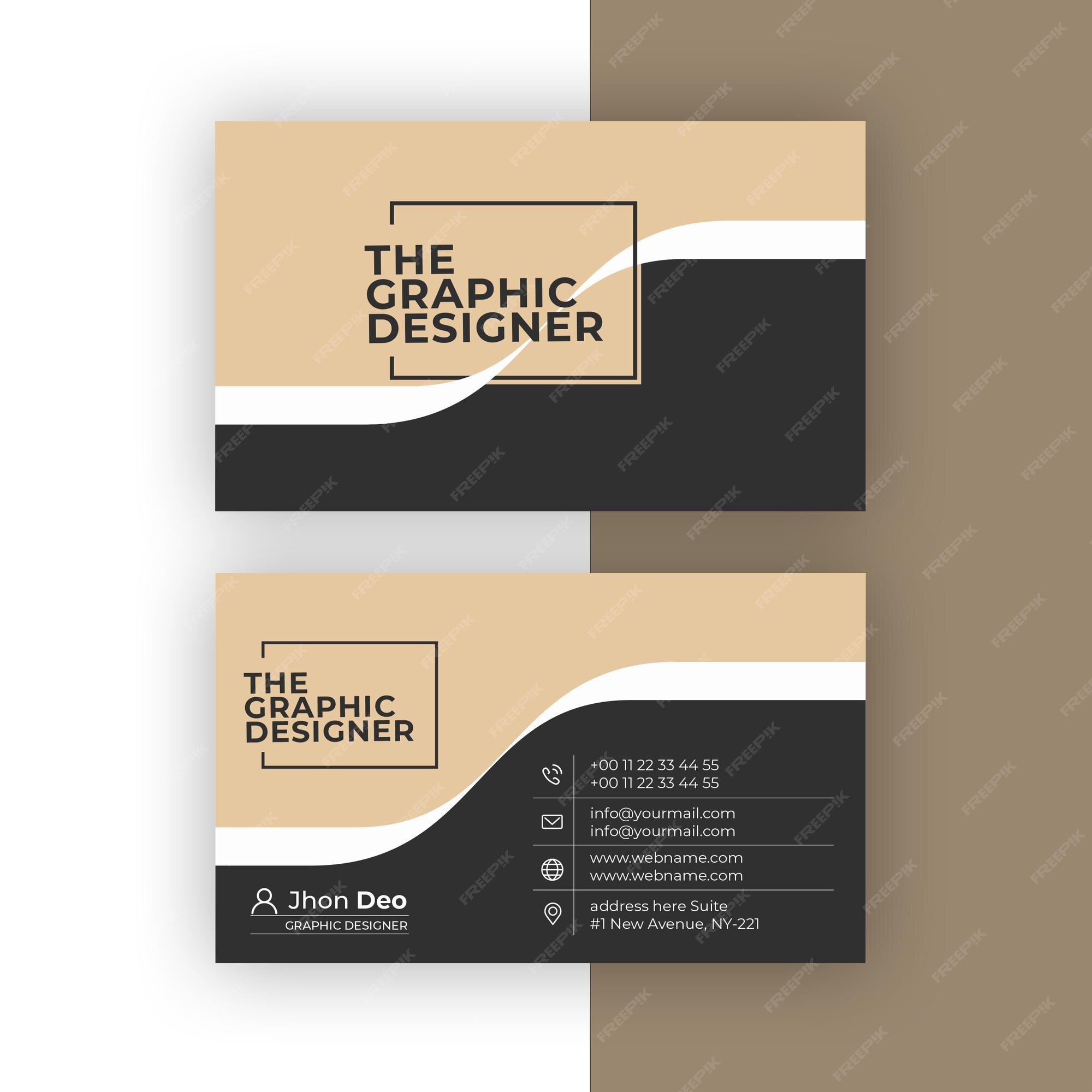 Premium Vector Business Card Set Creative And Clean Business Card