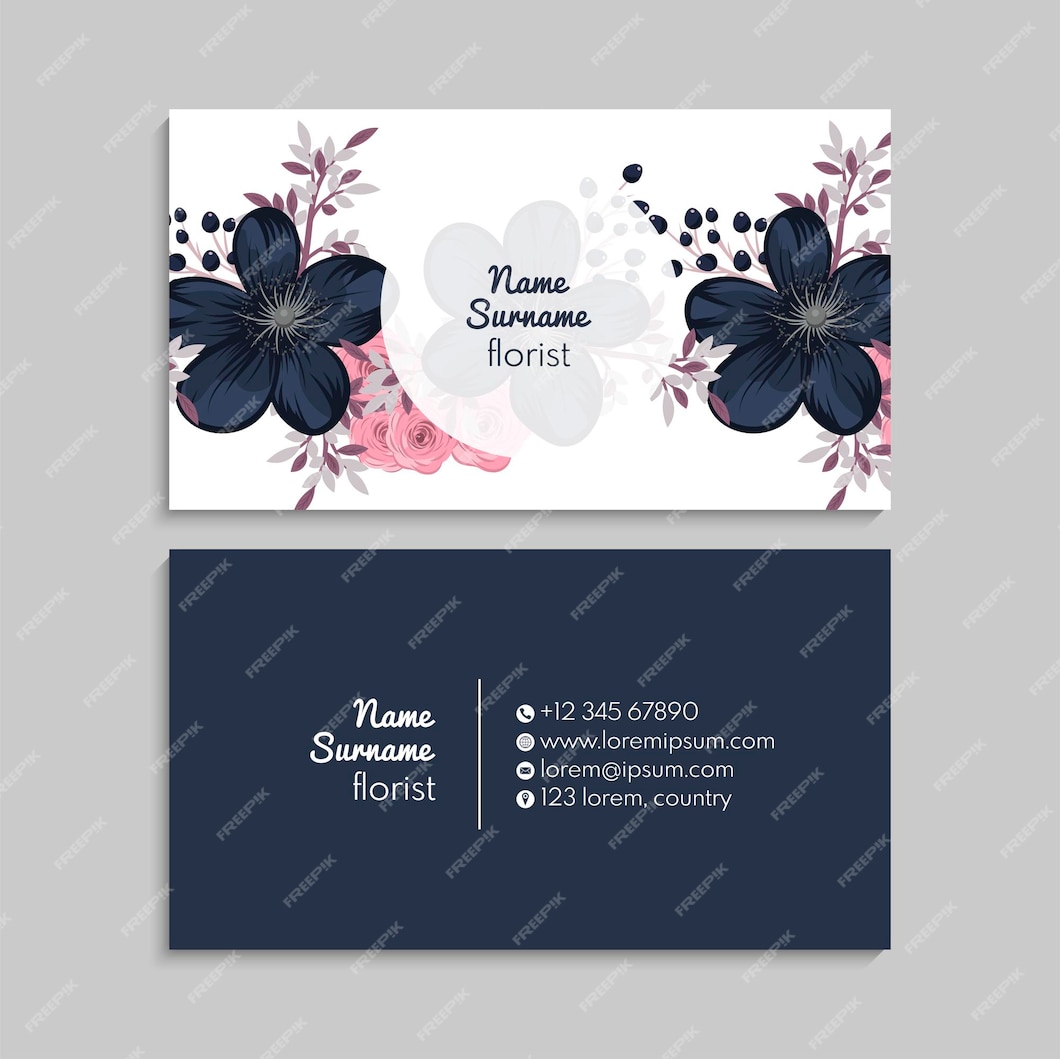 business card illustration free download