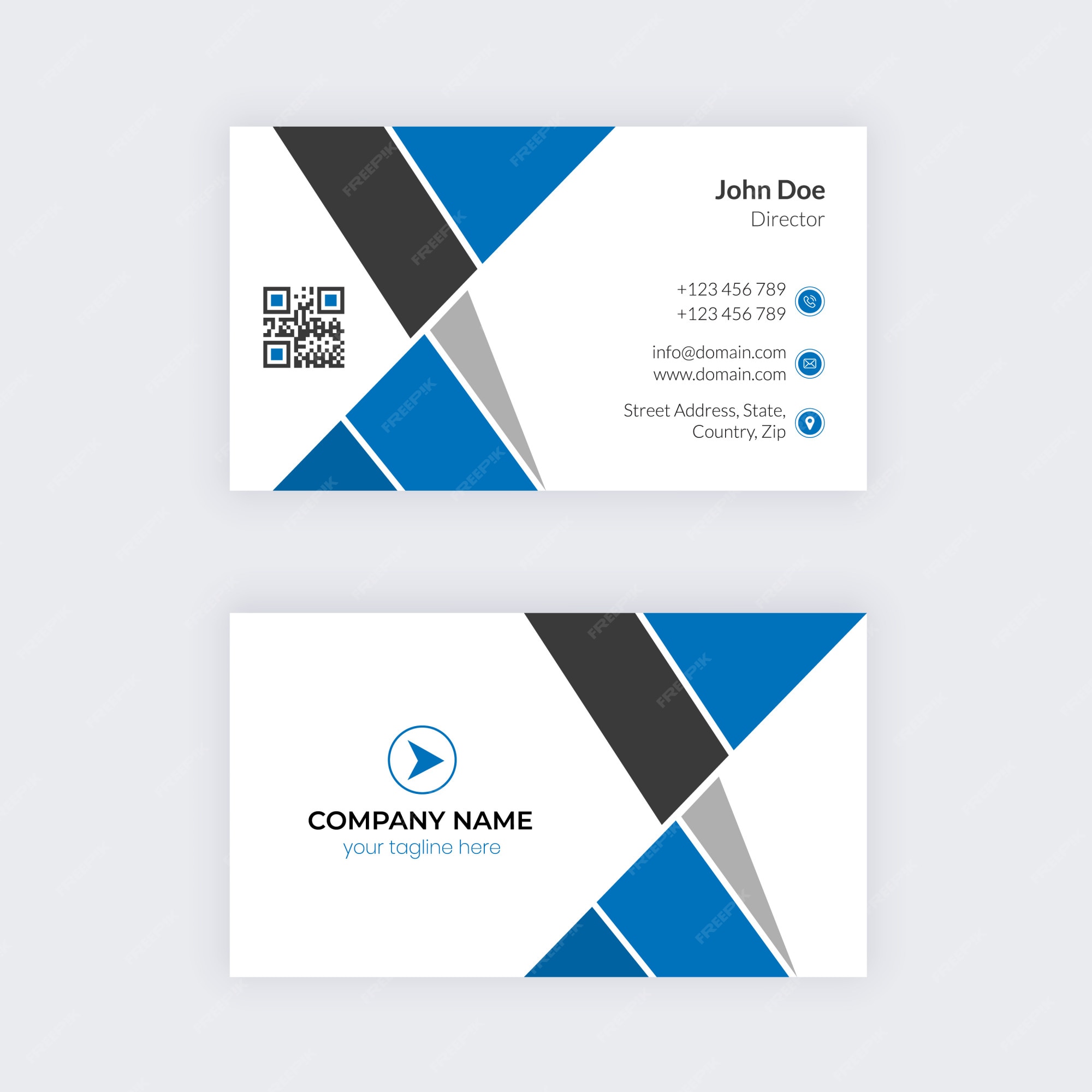 Premium Vector | Business card shape style