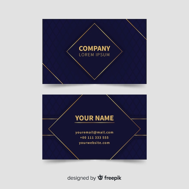 Download Free Business Card Template Golden Details Free Vector Use our free logo maker to create a logo and build your brand. Put your logo on business cards, promotional products, or your website for brand visibility.