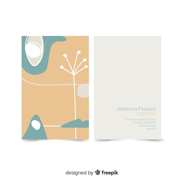 business card template png simple flux design free download