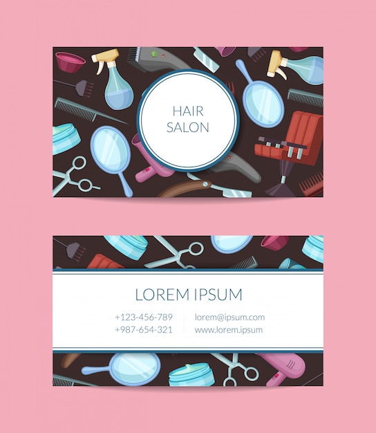 Hairdresser Business Card Free Vectors Stock Photos Psd