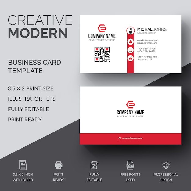 Download Free Business Card Template Premium Vector Use our free logo maker to create a logo and build your brand. Put your logo on business cards, promotional products, or your website for brand visibility.