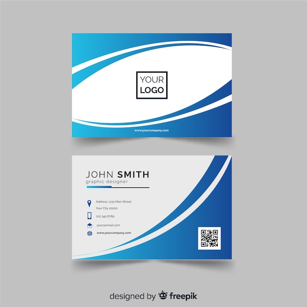 Business card template | Free Vector