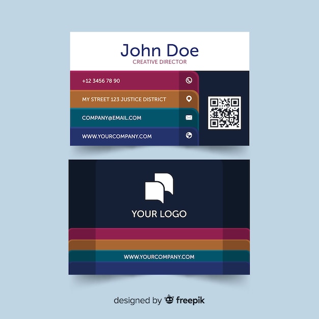 template for business cards free download