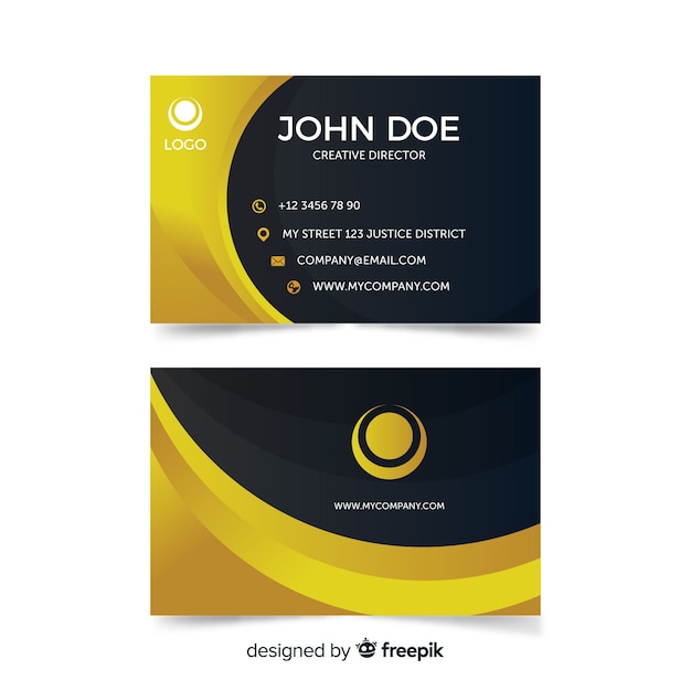 template for business cards free download