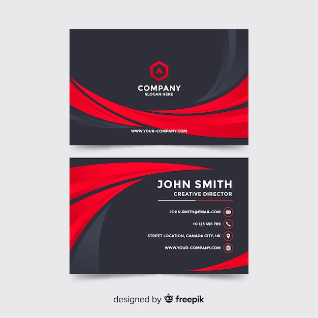 template for business cards free download