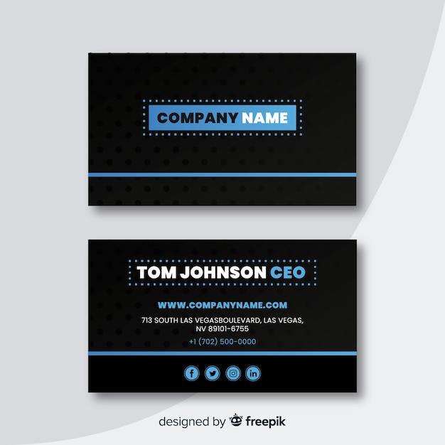 business card print templates free download psd