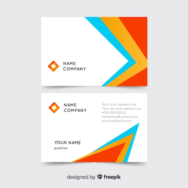 Download Free Business Card Template Free Vector Use our free logo maker to create a logo and build your brand. Put your logo on business cards, promotional products, or your website for brand visibility.
