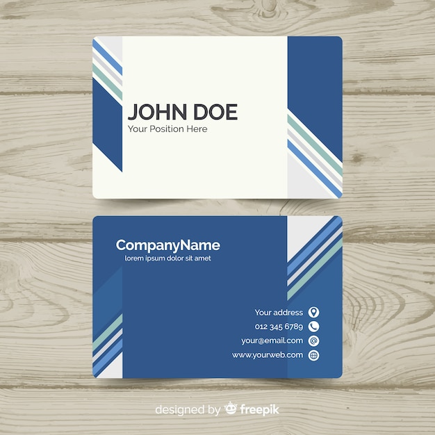 Free Vector Business card template