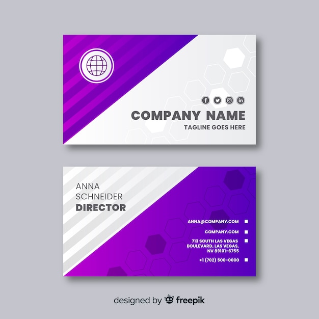 Free Vector | Business card template