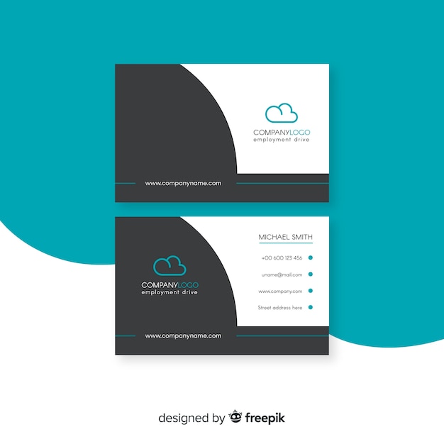 Download Free Business Card Template Free Vector Use our free logo maker to create a logo and build your brand. Put your logo on business cards, promotional products, or your website for brand visibility.