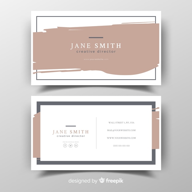 business card template free printable business card template