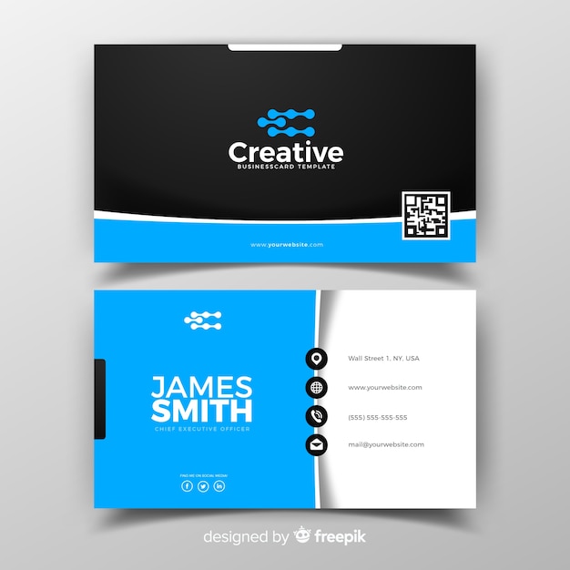 business card template psd file free download