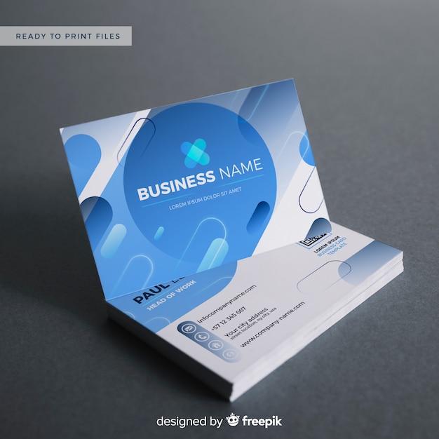 business card template psd file free download