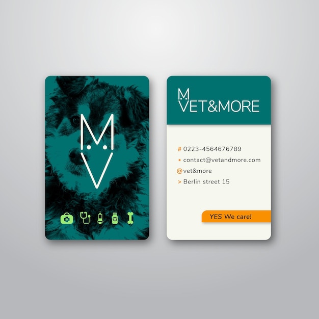 Download Free Business Card For Veterinary Business Free Vector Use our free logo maker to create a logo and build your brand. Put your logo on business cards, promotional products, or your website for brand visibility.