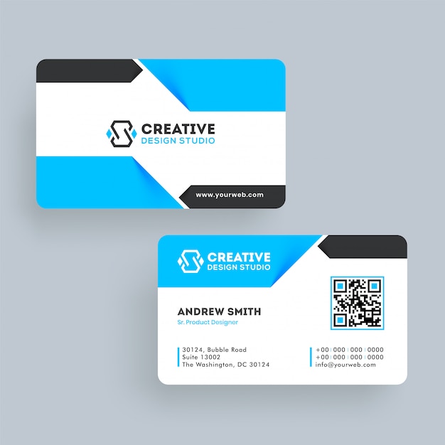 Front And Back Business Card Template