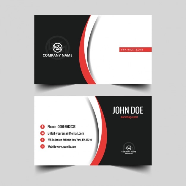 Business card with abstract detail