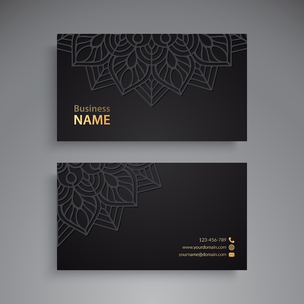 Business Card with mandalas
