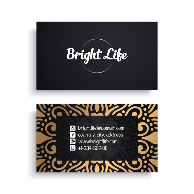 home business card vector