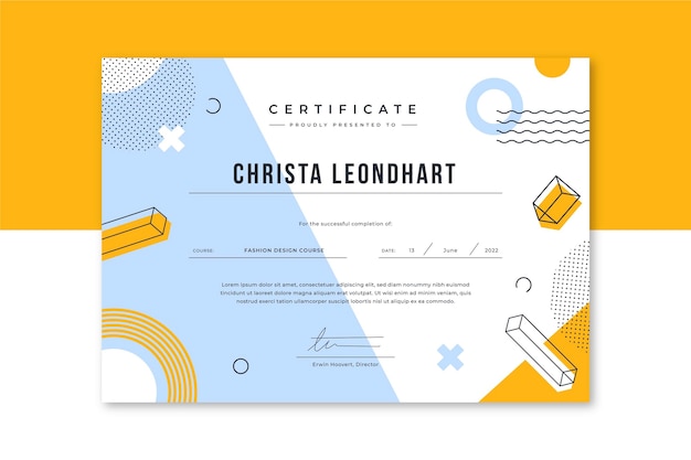 free-vector-business-certificate-template