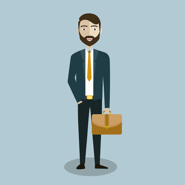 Business character background Free Vector Business character background Free Vector