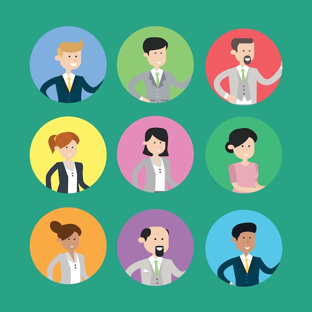 Premium Vector | Business Character Set Cartoon