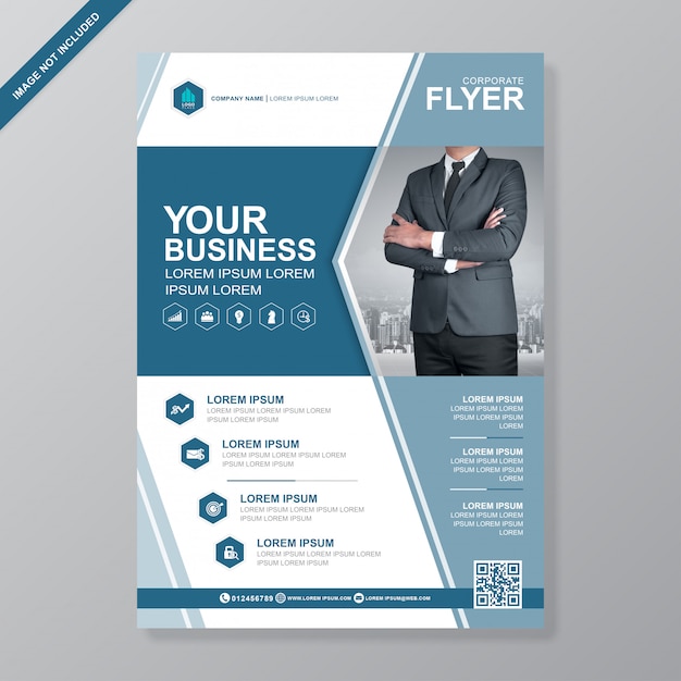 Premium Vector Business Cover Flyer Design Template