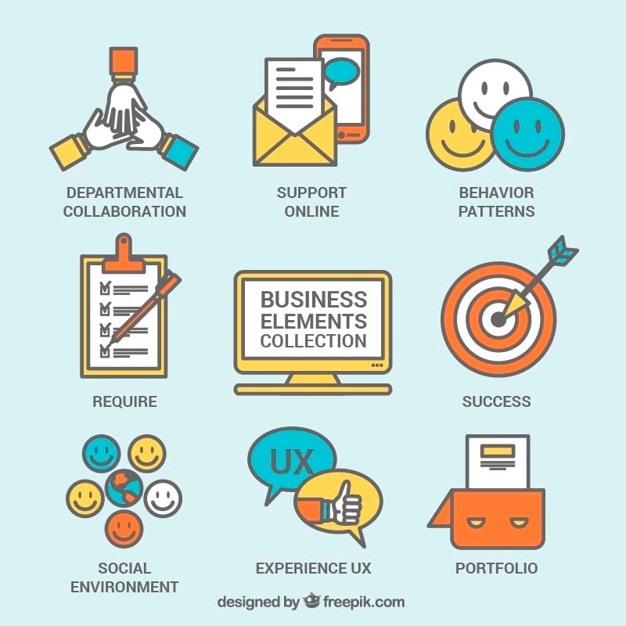 Business element collection Vector | Free Download