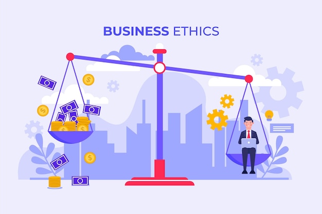 Free Vector | Business ethics concept