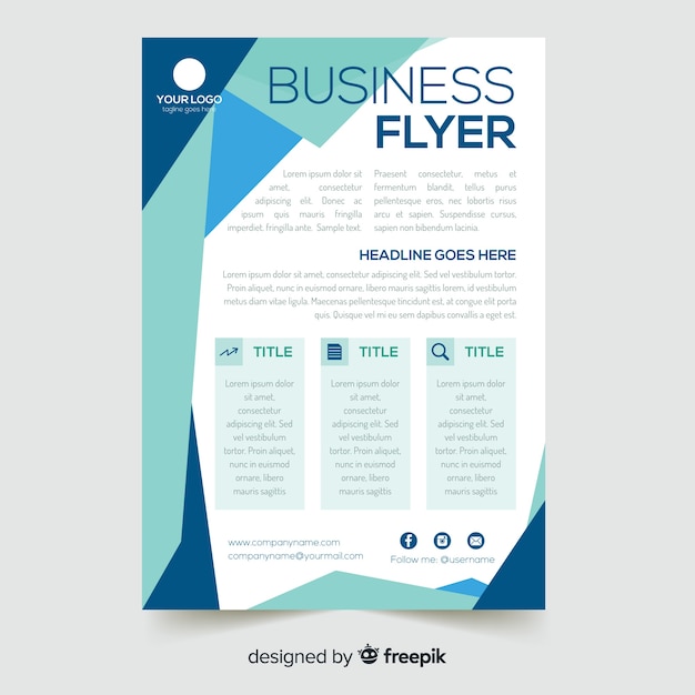 Download Free Download Free Business Flyer Template Vector Freepik Use our free logo maker to create a logo and build your brand. Put your logo on business cards, promotional products, or your website for brand visibility.