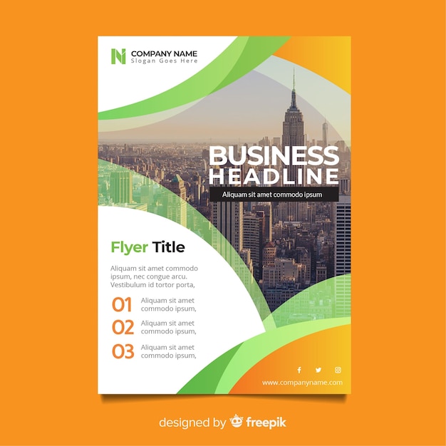 Free Vector | Business flyer template