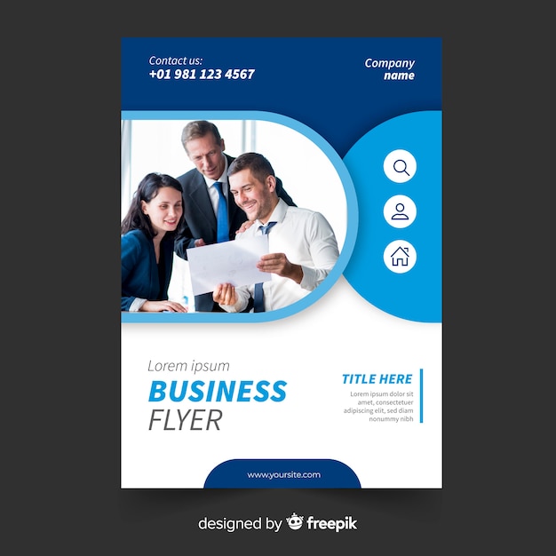 Premium Vector Business flyer  template