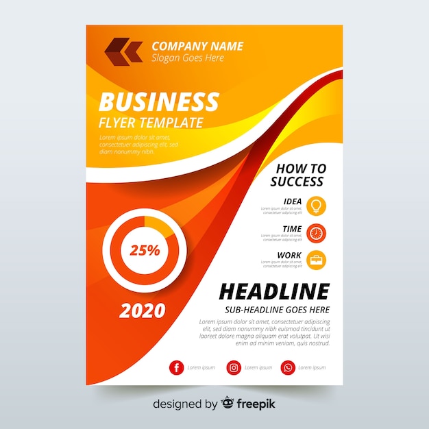 Free Vector | Business flyer template