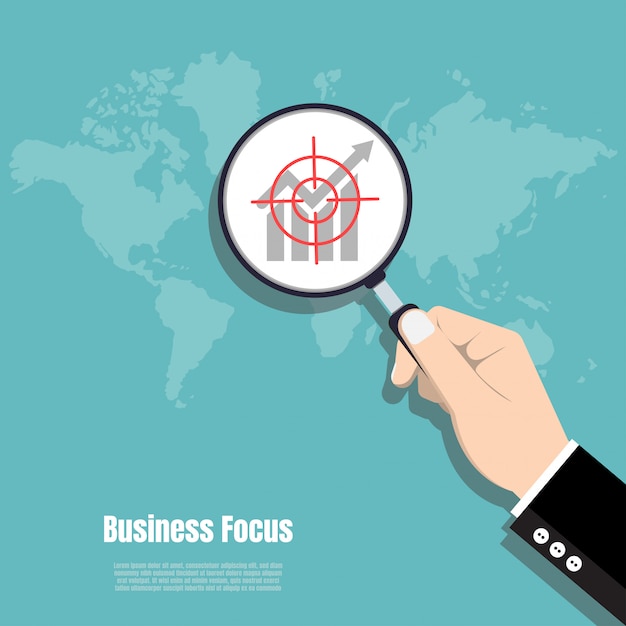 Premium Vector | Business focus concept