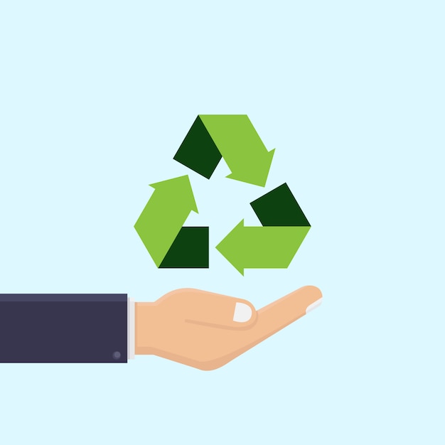 Download Free Business Hand Holds Recycling Icon Vector Illustration Premium Use our free logo maker to create a logo and build your brand. Put your logo on business cards, promotional products, or your website for brand visibility.