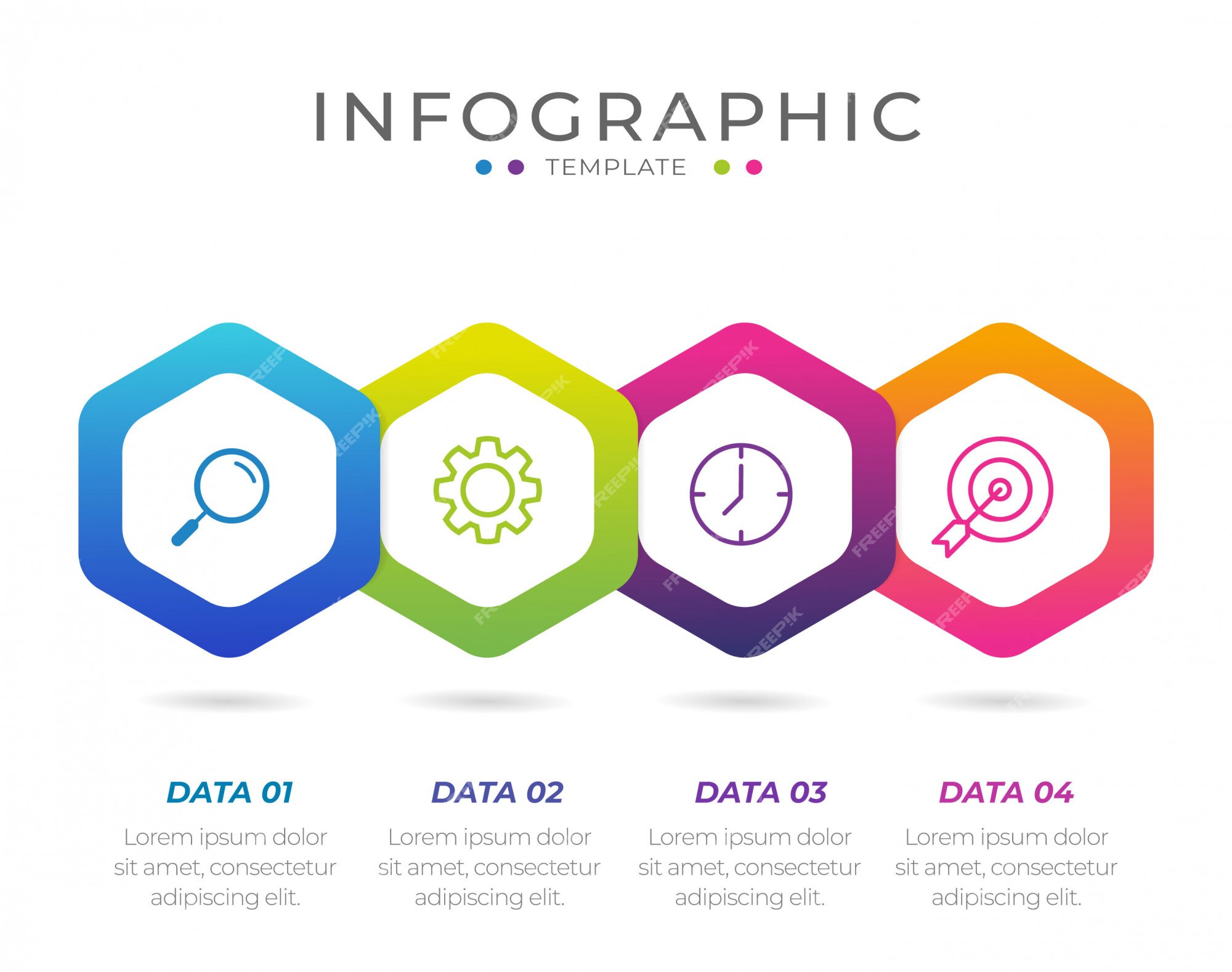 Premium Vector | Business infographic element with 4 options, steps ...