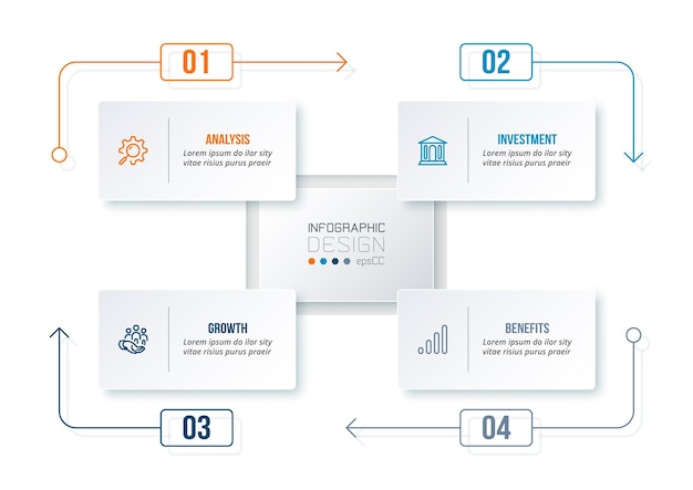 Premium Vector Business Infographic Template With Diagram