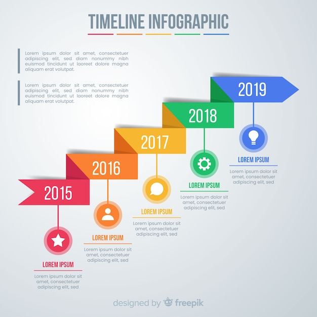 Free Vector | Business infographic timeline