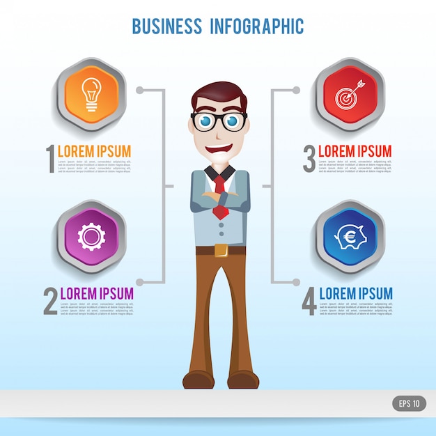 Premium Vector | Business infographic