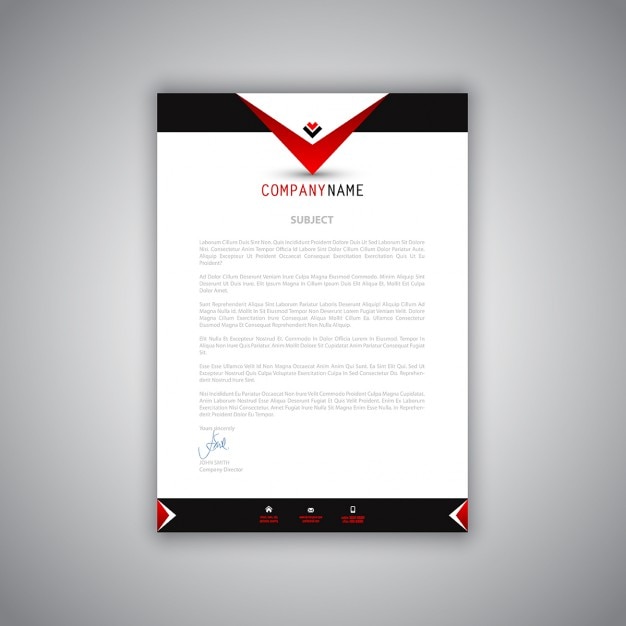 Business Letter Format With Letterhead from image.freepik.com