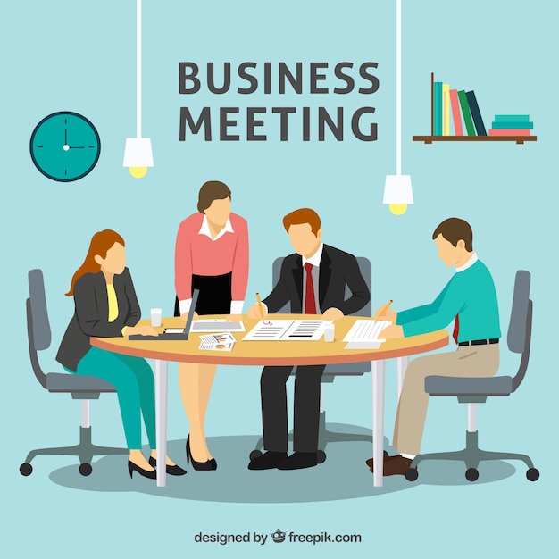 free clipart office meeting - photo #37